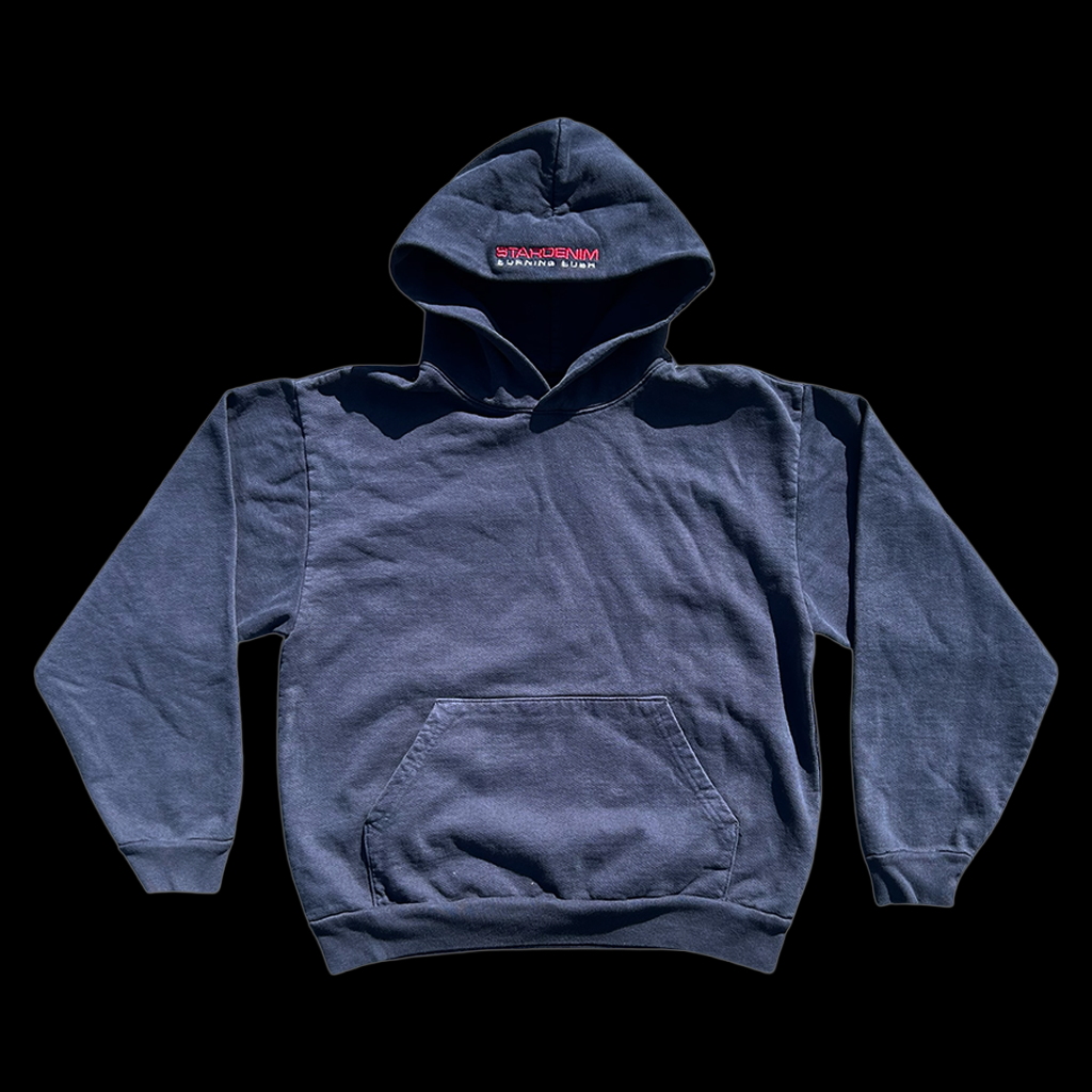 STARDENIM USA HOODIE [WASHED NAVY]